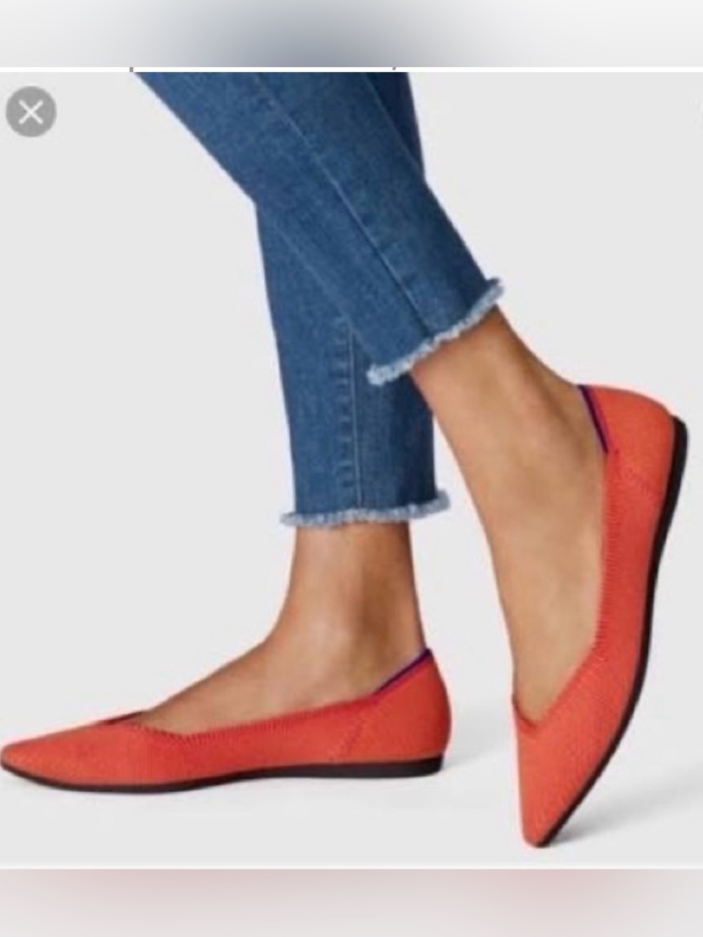 Rothy's Women's Orange/Red Flats, Size 7